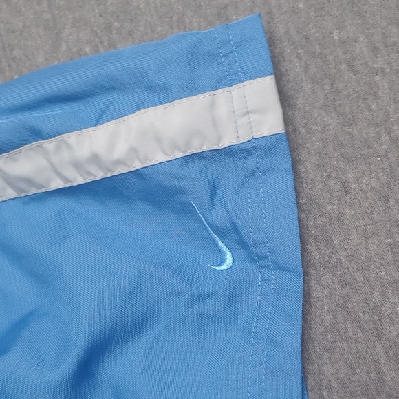 Nike Swim Trunks Shorts Women's XL Blue Silver Swoosh Lined Performance Joggers - Picture 7 of 7